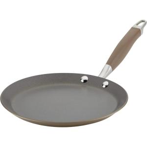 imageAnolon Advanced Home Hard Anodized Nonstick Crepe Pan 95 Inch  MoonstoneBronze