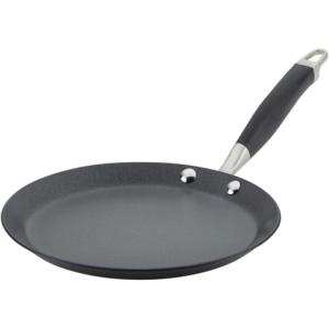 imageAnolon Advanced Home Hard Anodized Nonstick Crepe Pan 95 Inch  MoonstoneOnyx