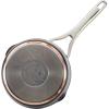 imageAnolon Nouvelle Copper Hard Anodized Nonstick Sauce PanSaucepanSaucier 25 Quart Brown SableOnyx