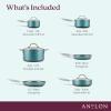 imageAnolon Achieve Hard Anodized Nonstick CookwarePots and Pans Set 10 Piece  TealTeal