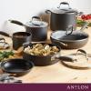 imageAnolon Advanced Home Hard Anodized Nonstick Pots and PansCookware Set 11 Piece  MoonstoneMoonstone