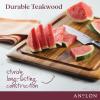 imageAnolon Pantryware Reversible Teak Wooden CuttingCarving Board 14 Inch x 20 Inch  Wood