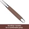 imageAnolon SureGrip Dishwasher Safe Nonstick Locking Cooking Tongs SetSalad Serving Tools 9 Inch and 12 Inch Bronze BrownBronze Brown