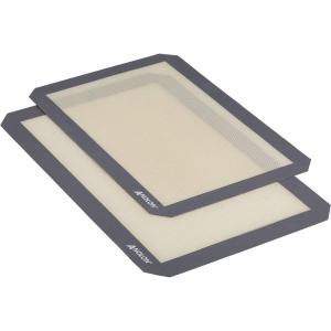 imageAnolon Advanced Bakeware Silicone Baking Mat Set 2Piece Clear with Gray Border