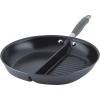 imageAnolon Advanced Home HardAnodized Nonstick Skillets 125Inch Divided Skillet Moonstone