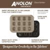 image:imageAnolon 47492 Eminence Nonstick Fluted Mold Baking Pan  Nonstick Fluted Mold Cake Pan Round  95 Inch Black