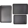 image:imageAnolon Accolade Forged Hard Anodized Nonstick Cookware Pots and Pans Set 12 Piece  Moonstone Gray  Anolon Gourmet Nonstick Bakeware Set with Nonstick Cookie Sheets  Baking Sheets  3 Piece Graphite Gray