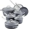 image:imageAnolon Accolade Forged Hard Anodized Nonstick Cookware Pots and Pans Set 12 Piece  Moonstone Gray amp 10Piece Nylon Mixed Tool Set Graphite