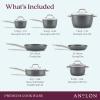 image:imageAnolon Accolade Forged Hard Anodized Nonstick Cookware Pots and Pans Set 12 Piece  Moonstone Gray amp 10Piece Nylon Mixed Tool Set Graphite
