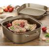 image:imageAnolon Advanced Nonstick 2in1 Deep Square Grill Pan and Square Roaster Cookware Set 11 Inch  Umber