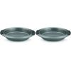 image:imageAnolon Advanced Nonstick Baking PanNonstick Cake Pan Round  9 Inch Gray 1 Count Pack of 2Gray