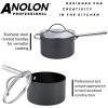 image:imageAnolon Professional Hard Anodised Cookware Set Set of 6  BlackSet of 5