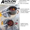 image:imageAnolon Professional Hard Anodised Cookware Set Set of 6  BlackSet of 5