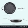 image:imageAnolon X Hybrid Nonstick Frying PanSkillet with Helper Handle 12 Inch Dark Gray amp X Glass Replacement Lid for Hybrid Nonstick Cookware Pots and Pans 10 Inch