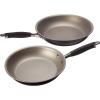 image:imageAnolon Advanced HardAnodized Nonstick French Skillet 10 amp 12  inch Pewter