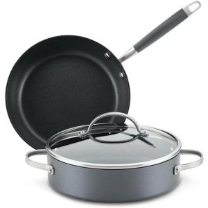 image:imageAnolon Advanced HardAnodized Nonstick 3Piece Cookware Set Moonstone