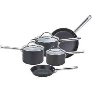 image:imageAnolon Professional Hard Anodised Cookware Set Set of 6  BlackSet of 5