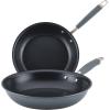 image:imageAnolon Advanced Home HardAnodized Nonstick Skillets 2 Piece Set 1025Inch amp 1275Inch Moonstone amp Advanced Home Hard Anodized Nonstick Sauce PanSaucepanMoonstone