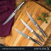 image:imageAnolon X 4 Piece Steak Knife Set Japanese Stainless Steel Four 5Inch Serrated Steak Knives  Polished Stainless Steel