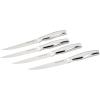 image:imageAnolon X 4 Piece Steak Knife Set Japanese Stainless Steel Four 5Inch Serrated Steak Knives  Polished Stainless Steel