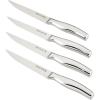 image:imageAnolon X 4 Piece Steak Knife Set Japanese Stainless Steel Four 5Inch Serrated Steak Knives  Polished Stainless Steel