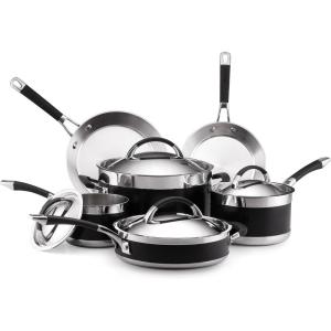 image:imageAnolon Ultra Clad Stainless Steel 10Piece Cookware Set
