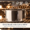image:imageAnolon EverLast TriPly Clad Stainless Steel Dishwasher Safe Induction Ready 11Piece Cookware Set  Stainless SteelStainless Steel