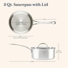 image:imageAnolon EverLast TriPly Clad Stainless Steel Dishwasher Safe Induction Ready 11Piece Cookware Set  Stainless SteelStainless Steel