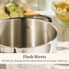 image:imageAnolon EverLast TriPly Clad Stainless Steel Dishwasher Safe Induction Ready 11Piece Cookware Set  Stainless SteelStainless Steel