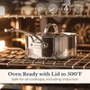 image:imageAnolon EverLast TriPly Clad Stainless Steel Dishwasher Safe Induction Ready 11Piece Cookware Set  Stainless SteelStainless Steel