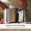 image:imageAnolon EverLast TriPly Clad Stainless Steel Dishwasher Safe Induction Ready 11Piece Cookware Set  Stainless SteelStainless Steel
