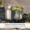 image:imageAnolon EverLast TriPly Clad Stainless Steel Dishwasher Safe Induction Ready 11Piece Cookware Set  Stainless SteelStainless Steel