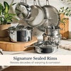 image:imageAnolon EverLast TriPly Clad Stainless Steel Dishwasher Safe Induction Ready 11Piece Cookware Set  Stainless SteelStainless Steel