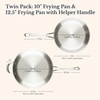 image:imageAnolon EverLast TriPly Clad Stainless Steel Dishwasher Safe Induction Ready 11Piece Cookware Set  Stainless SteelStainless Steel