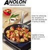 image:imageAnolon Professional Stirfry26cmPremium Non Stick Stir Fry pan Aluminium Cookware  Oven and Dishwasher Safe HardAnodized Aluminum Black 46 x 265 x 8 cm26cm