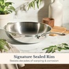 image:imageAnolon EverLast TriPly Clad Stir Fry with Helper Handle 125Inch Stainless Steel