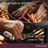 image:imageAnolon 83866 Advanced Hard Anodized Nonstick Saute Pan  Frying Pan  Square Fry Pan with Helper Handle 4 QuartBronze BrownGray
