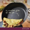 image:imageAnolon 83866 Advanced Hard Anodized Nonstick Saute Pan  Frying Pan  Square Fry Pan with Helper Handle 4 QuartBronze BrownGray