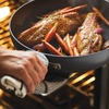 image:imageAnolon 83866 Advanced Hard Anodized Nonstick Saute Pan  Frying Pan  Square Fry Pan with Helper Handle 4 QuartBronze BrownGray