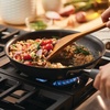 image:imageAnolon 83866 Advanced Hard Anodized Nonstick Saute Pan  Frying Pan  Square Fry Pan with Helper Handle 4 QuartBronze BrownGray