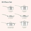 image:image10Piece Stainless Steel Cookware Set by Anolon