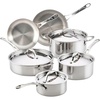 image:image10Piece Stainless Steel Cookware Set by Anolon