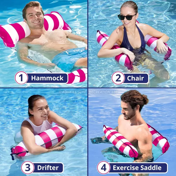 Aqua Original 4-in-1 Monterey Hammock Pool Float &amp; Water Hammock – Multi-Purpose, Inflatable Pool Floats for Adults – Patented Thick, Non-Stick PVC Material