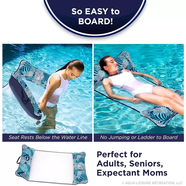 Aqua Original 4-in-1 Monterey Hammock Pool Float &amp; Water Hammock – Multi-Purpose, Inflatable Pool Floats for Adults – Patented Thick, Non-Stick PVC Material