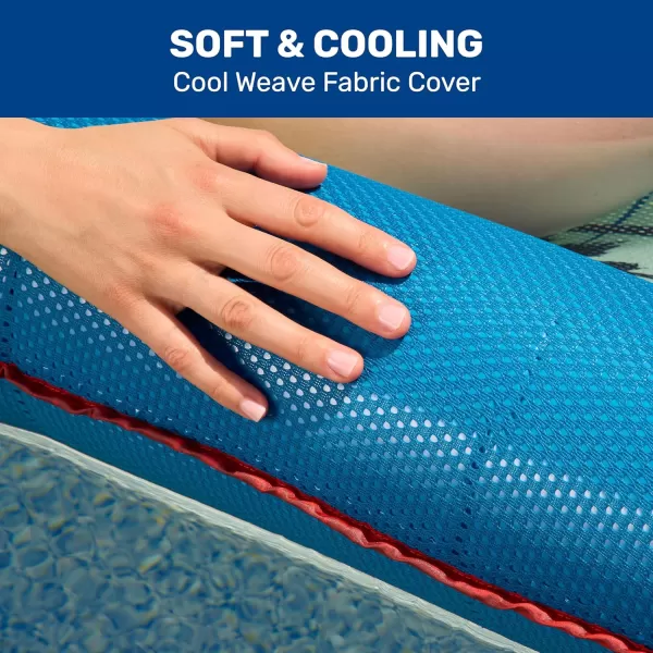 Aqua Ultimate 2-in-1 Pool Float Lounge – Extra Large – Inflatable Pool Floats for Adults with Adjustable Backrest &amp; Cupholder Caddy – Multiple Colors/Styles