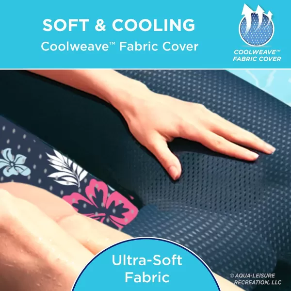 Aqua Ultimate 2-in-1 Pool Float Lounge – Extra Large – Inflatable Pool Floats for Adults with Adjustable Backrest &amp; Cupholder Caddy – Multiple Colors/Styles