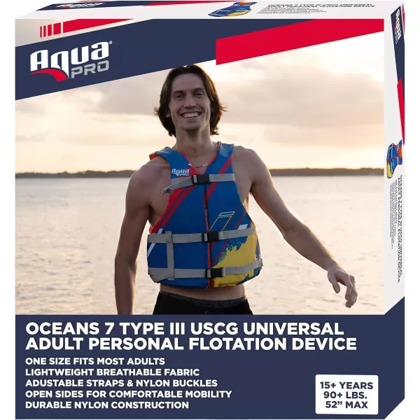 Oceans 7 US Coast Guard Approved, Infant-Child-Youth Life Jacket Vest – Sizes for 8-90 lbs. – Type III Vest, PFD, Personal Flotation Device