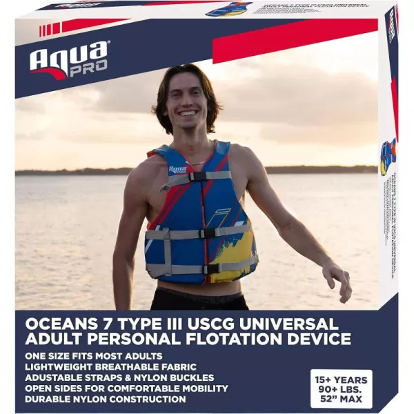 Oceans 7 US Coast Guard Approved, Infant-Child-Youth Life Jacket Vest – Sizes for 8-90 lbs. – Type III Vest, PFD, Personal Flotation Device
