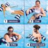 imageAqua 4in1 Monterey Hammock Pool Float ampamp Water Hammocks  234 Multipacks  Multiple ColorsStyles  for Adults and Kids FloatingBlue Navy  Hammock