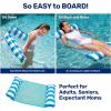 imageAqua 4in1 Monterey Hammock Pool Float ampamp Water Hammocks  234 Multipacks  Multiple ColorsStyles  for Adults and Kids FloatingLight Blue  BurgundyWhite Stripe